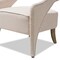Baxton Studio Floriane Modern Beige Upholstered Lounge Chair 146-8330 - alternate 6